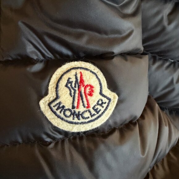 Moncler Longue Saison Blen Giubbotto Black Down Puffer Jacket Women's Medium - Picture 3 of 11